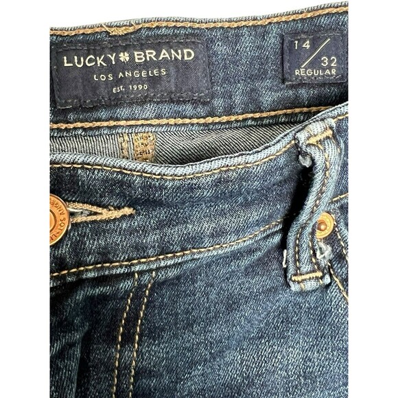 Lucky Brand Jeans Womens 14/32 Sweet‎ Straight Mid Rise Stretch Medium Petite - Picture 4 of 9